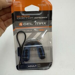 Shock Doctor Sport Gel Max Mouthguard Adult Convertible Black Gel Fit Age 11+
